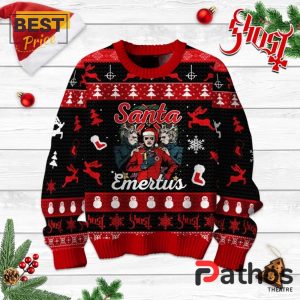 ghost santa emeritus band 2024 christmas ugly sweater 2 RMT6S