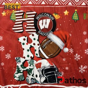 wisconsin badgers ho ho ho 2024 christmas sweater 4 ewrYP