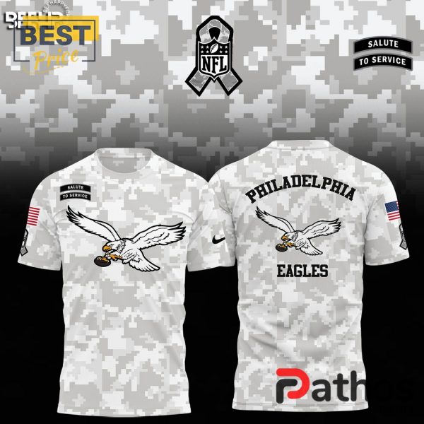 Philadelphia Eagles Camo 2024 Salute to Service Hoodie