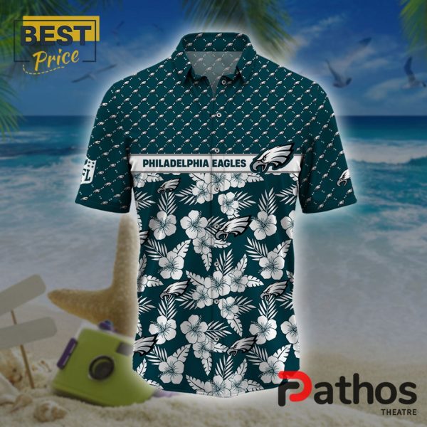 Philadelphia Eagles NFL Palm Leaves Hawaiian Shirt