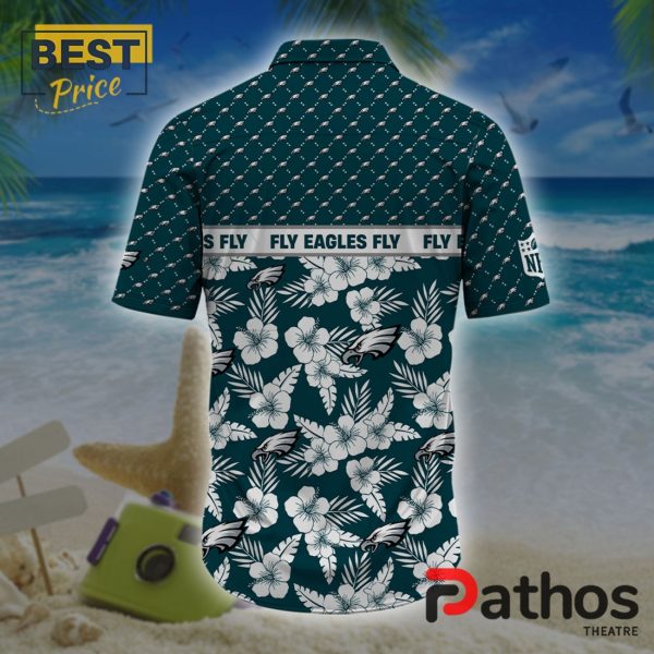 Philadelphia Eagles NFL Palm Leaves Hawaiian Shirt