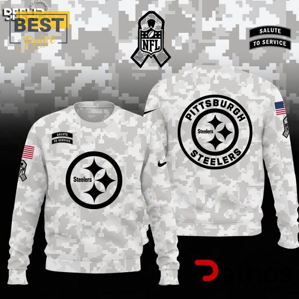 Pittsburgh Steelers Camo 2024 Salute to Service Hoodie