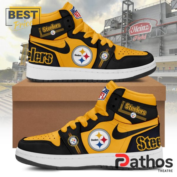 Premium Pittsburgh Steelers NFL Air Jordan 1 Hightop Shoes