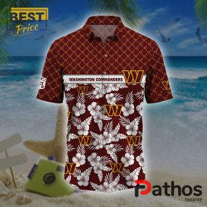 washington commanders nfl palm leaves hawaiian shirt 2 3zZnm