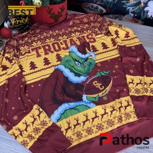 usc trojans x grinch 2024 christmas sweater 1 IYX9c