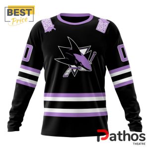 nhl san jose sharks home in lavender hockey fight cancer hoodie 6 tjGrT