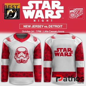 2024 Detroit Red Wings x Star Wars Night Hockey Jersey