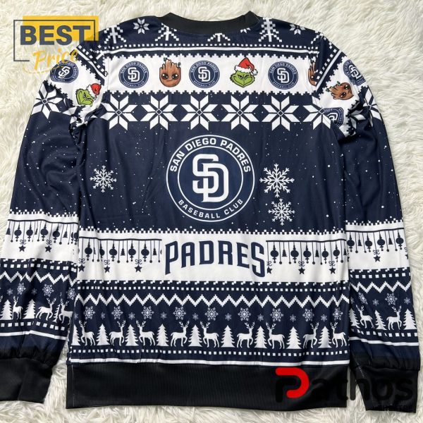 San Diego Padres Baby Groot x Grinch 2024 Ugly Sweater