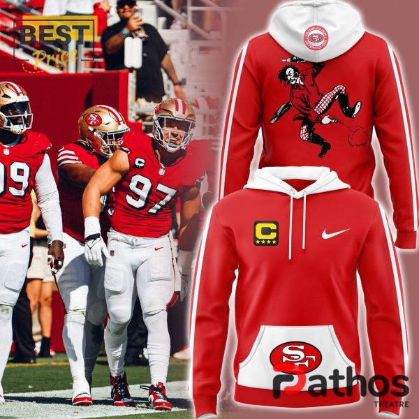 San Francisco 49ers Throwback Red Hoodie