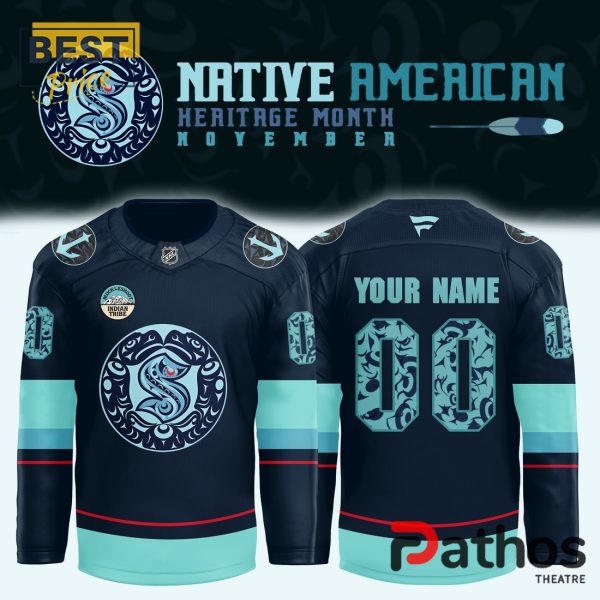 Seattle Kraken x 2024 NHL Native American Heritage Hockey Jersey