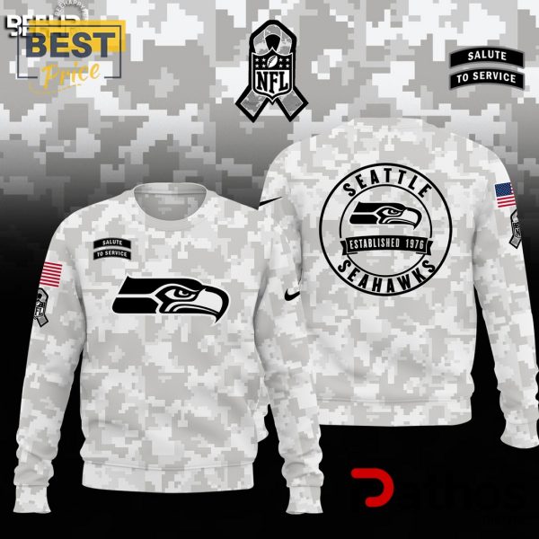 Seattle Seahawks Camo 2024 Salute to Service Hoodie