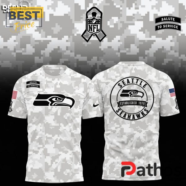 Seattle Seahawks Camo 2024 Salute to Service Hoodie