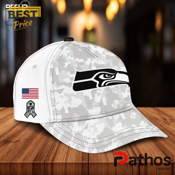 Seattle Seahawks Camo 2024 Salute to Service Hoodie, Jogger, Cap