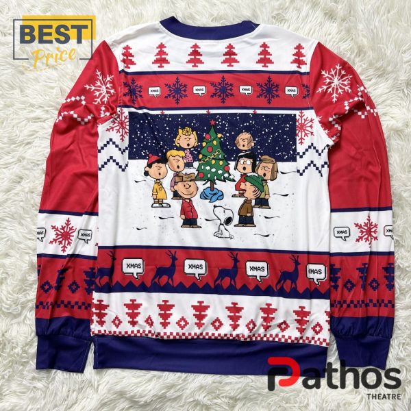 Snoopy Charlie Brown Peanuts 2024 Christmas Night Sweater