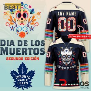 Custom Toronto Maple Leafs Dia De Los Muertos Hockey Jersey