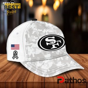 san francisco 49ers camo 2024 salute to service hoodie jogger cap 5 DSrG8