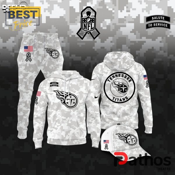 Tennessee Titans Camo 2024 Salute to Service Hoodie, Jogger, Cap