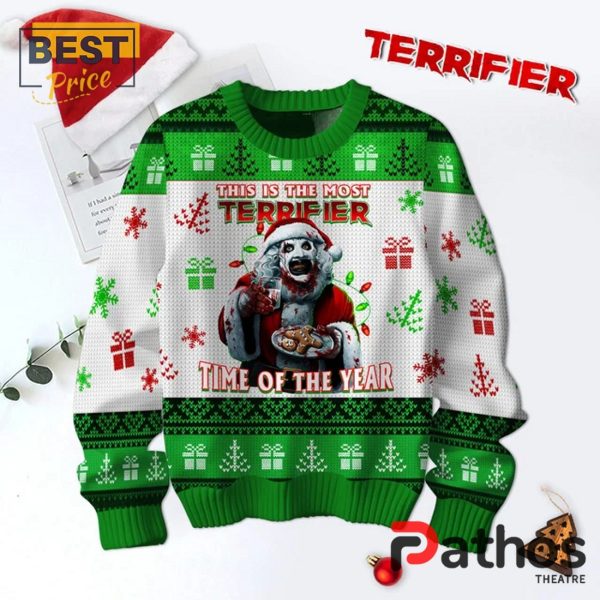 Terrifier – Time Of The Year Green Christmas Ugly Sweater