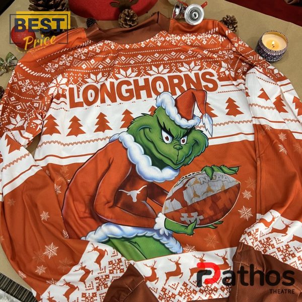 Texas Longhorns x Grinch 2024 Christmas Sweater