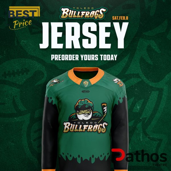 Toledo Bullfrogs Premium Limited Personalized Hockey Jersey