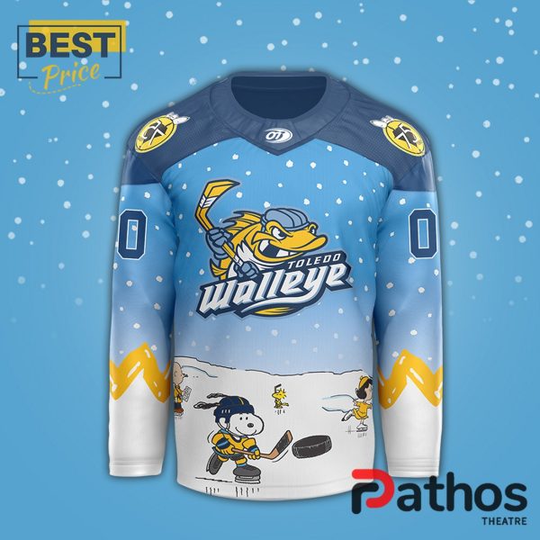 Toledo Walleye x Peanuts Night Limited Edition Hockey Jersey