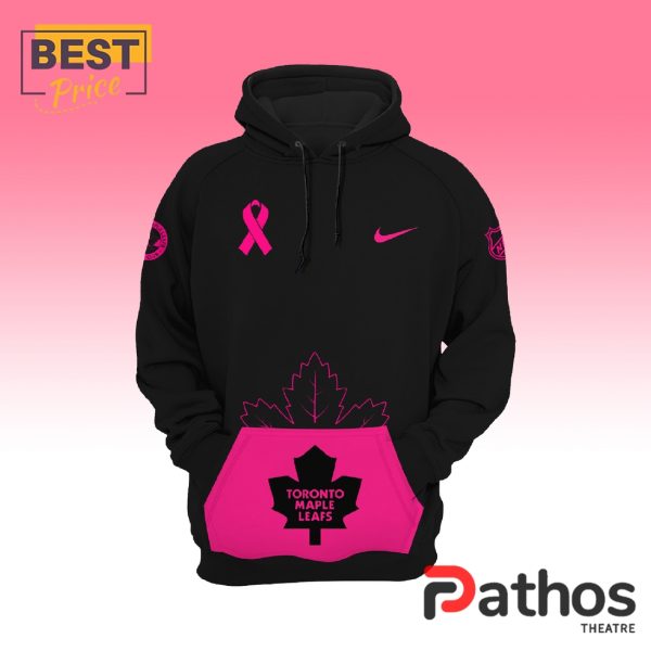 Toronto Maple Leafs Breast Cancer Awareness Hoodie, Jogger, Cap