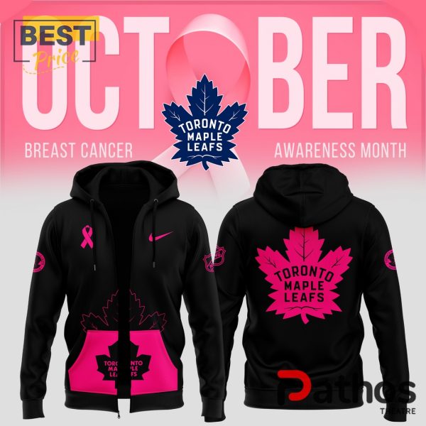 Toronto Maple Leafs Breast Cancer Awareness Zip Hoodie