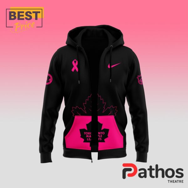 Toronto Maple Leafs Breast Cancer Awareness Zip Hoodie