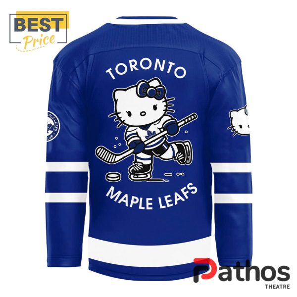 Toronto Maple Leafs x Hello Kitty 50th Anniversary Blue Hockey Jersey