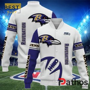 NFL Baltimore Ravens Team Baseball Jacket