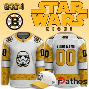 Boston Bruins x Star Wars Night White Hockey Jersey