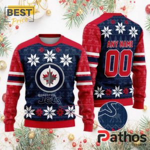 nhl winnipeg jets custom ugly sweater for christmas 2 ZphYR