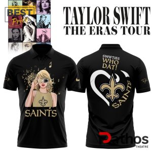 2024 new orleans saints x taylor swift the eras tour polo shirt 1 owN9Z