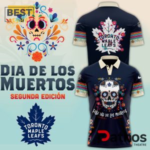 Toronto Maple Leafs Dia De Los Muertos Polo Shirt