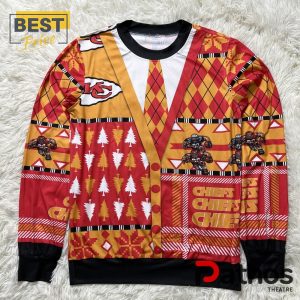 NFL Kansas City Chiefs Cardigan Ugly Sweater