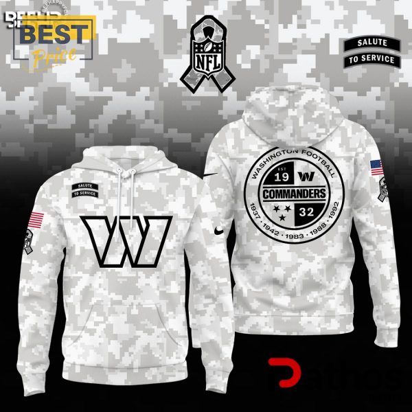 Washington Commanders Camo 2024 Salute to Service Hoodie