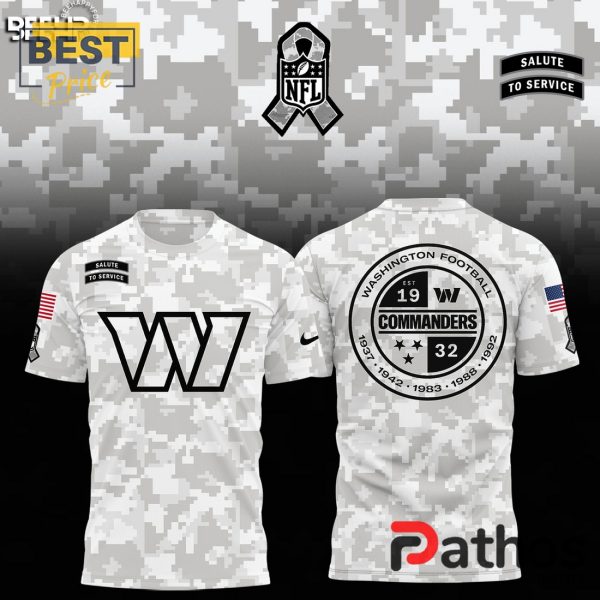 Washington Commanders Camo 2024 Salute to Service Hoodie