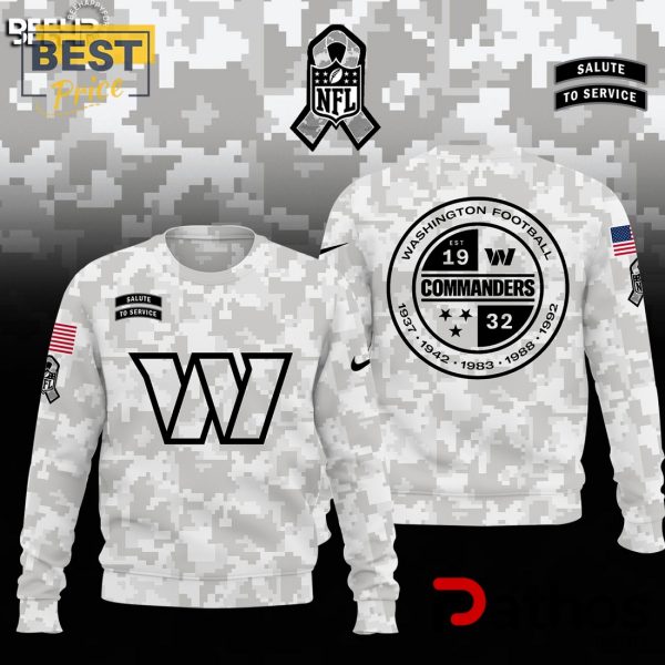 Washington Commanders Camo 2024 Salute to Service Hoodie