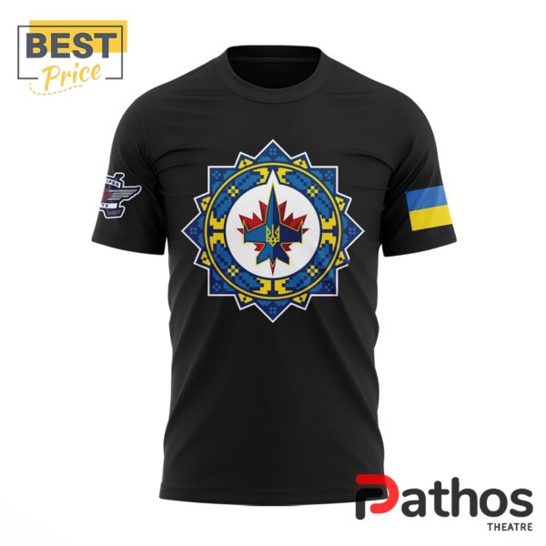 Winnipeg Jets Ukrainian Heritage Nigh Black Shirt