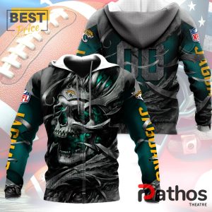 personalized jacksonville jaguars nfl skull design hoodie 4 ot56T