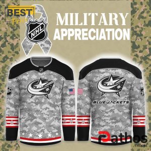 Columbus Blue Jackets Arctic Camo 2024 Salute to Service Hockey Jersey