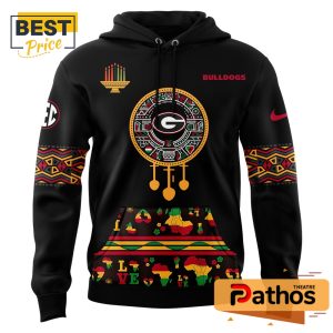 georgia bulldogs x happy kwanzaa black hoodie 2 Q6VFZ