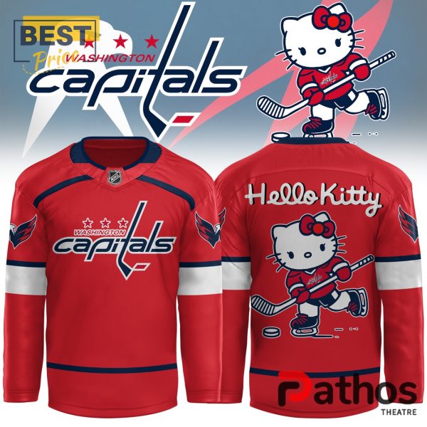 2024 Washington Capitals X Hello Kitty Hockey Jersey