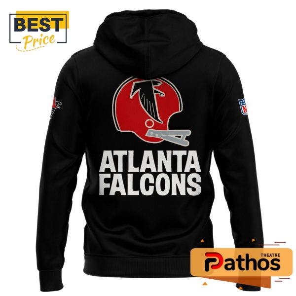 2025 Atlanta Falcons Throwback Black Hoodie