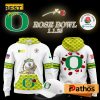 2025 Oregon Ducks x Rose Bowl Game White Hoodie, Cap