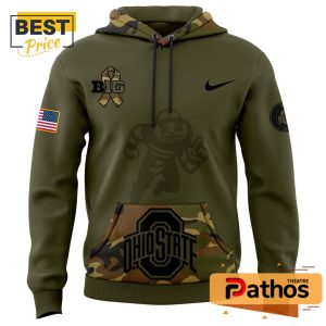 ohio state buckeyes nike camo salute to service hoodie jogger cap 2 bHYei