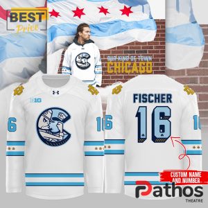 Custom Chicago Cubs x Notre Dame Hockey Jersey