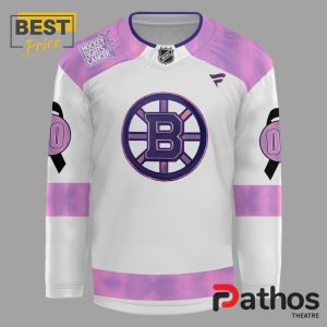 boston bruins custom hockey fights cancer hockey jersey 2 wMB6V