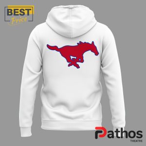 smu mustangs football white hoodie jogger cap 3 rBVh3