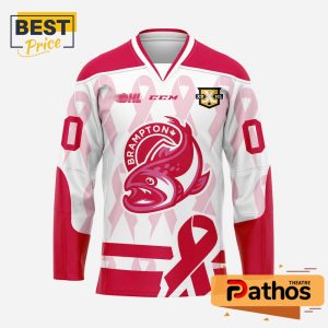 brampton steelheads pink in the rink night hockey jersey 2 QHXRP